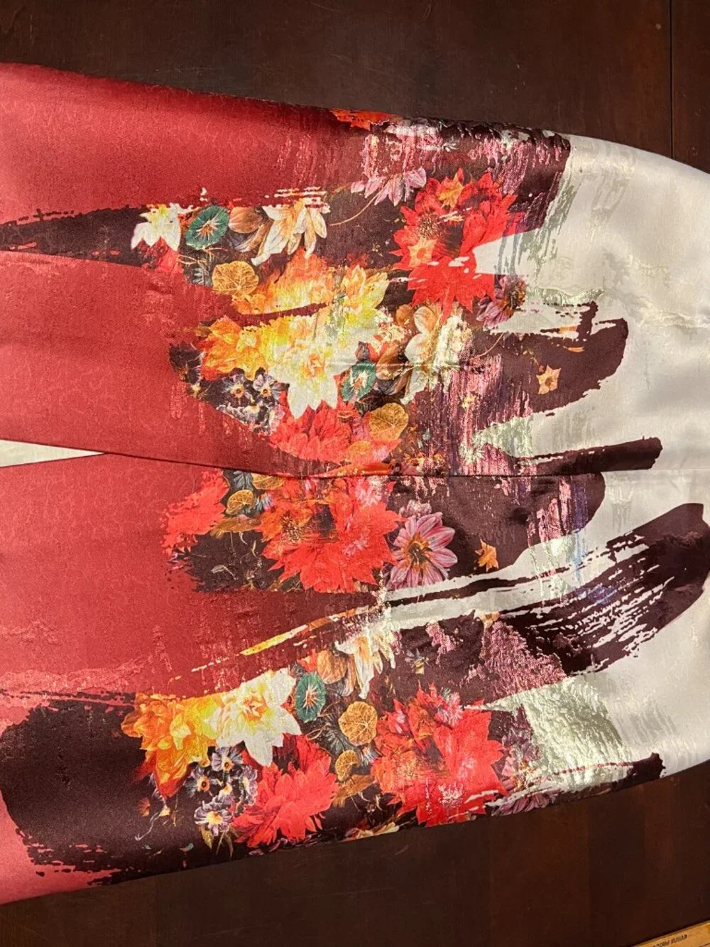 J CREW COLLECTION PAINTERS FLORAL METALLIC SKIRT SIZE 8 - Picture 13 of 13